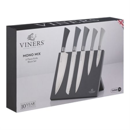 Mono Mix 6Pce Knife Block Giftbox            