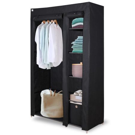 Double Canvas Clothes Storage in Black