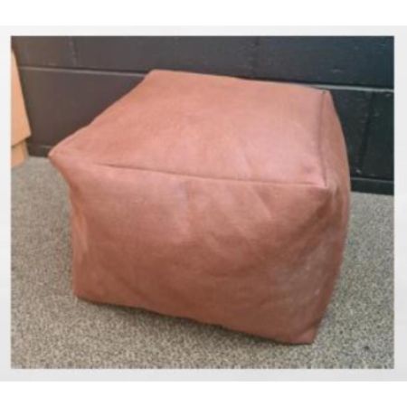 Textured Bean Cube Tan Leather