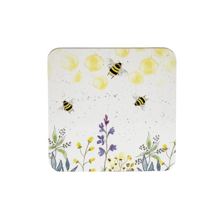 Cook & Dine Coasters x4 - Honeycomb  Bee