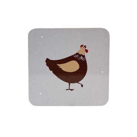 Cook & Dine Coasters x4 - Farmyard Hens