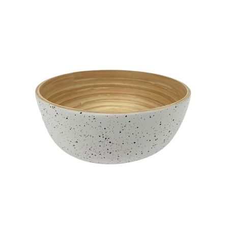 Cook & Dine Small Bamboo Bowl Speckle on White