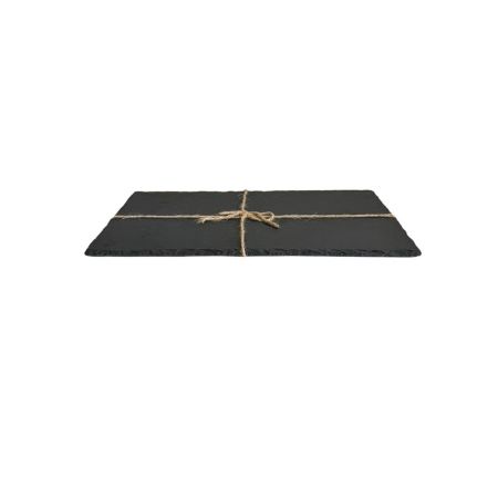 Cook & Dine Natural Slate Serving Board (Rough Cut) With Black EPE Feet