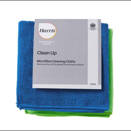 Harris Seriously Good Microfibre Cleaning Cloth 2 Pack