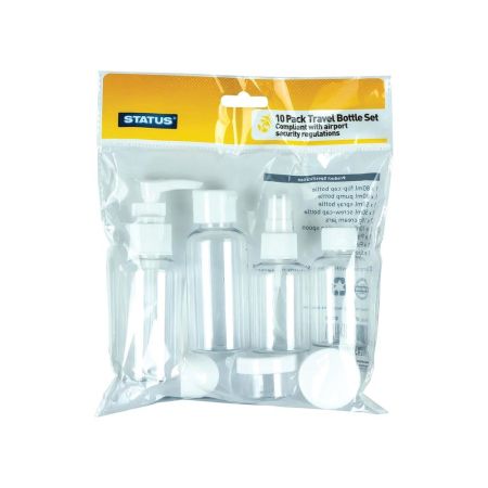 Status Travel Bottle Set  10 pcs