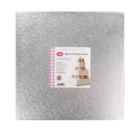 Tala 14 inch Square Silver Cake Drum 12mm