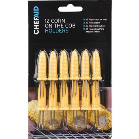 Chef Aid Corn Cob Forks - 12Pack Carded