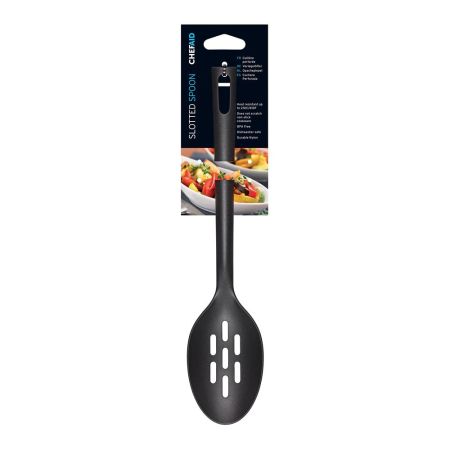 Chef Aid Black Slotted Spoon 