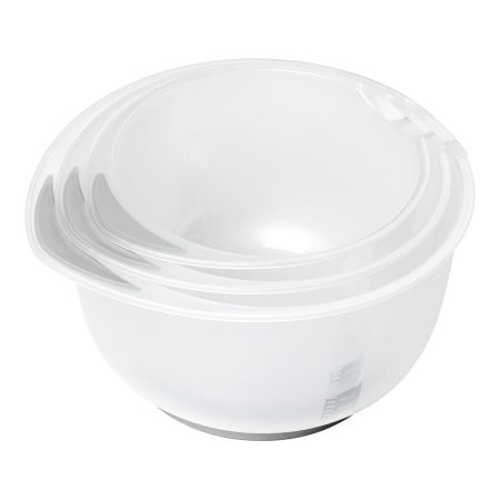 Chef Aid Contain Triple mixing bowl with non-slip base (2.5Lt - 2Lt - 1.5Lt)