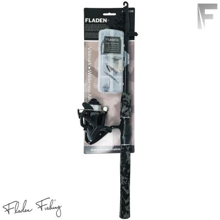 Fladen Camo 2.1M All-Round Tele Rod And Reel Combo With Tackle Box & Accessories 