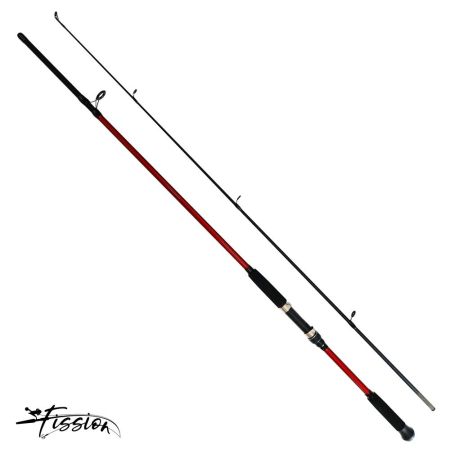 Fission 2Pc General Use / Spinning Rod - Red/Black 2.1M 20-40G 