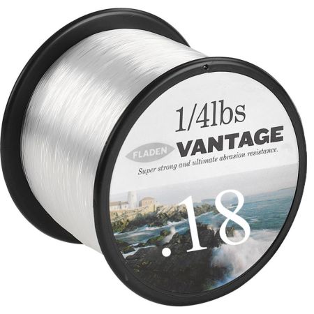 Fladen Vantage Pro 1/4Lb Spool Of Fishing Line - Clear 3Lbs 3600M 0.18mm 