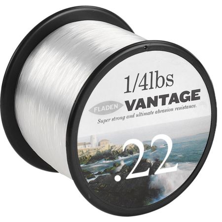 Fladen Vantage Pro 1/4Lb Spool Of Fishing Line - Clear 6Lbs 2410M 0.22mm 