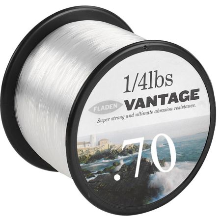 Fladen Vantage Pro 1/4Lb Spool Of Fishing Line - Clear 55Lbs 238M 0.70mm 