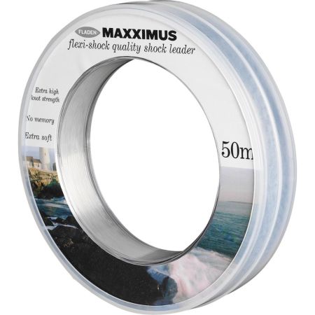 Fladen Maxximus Clear Flexi Shock Leader - 45Lb 50M 0.60mm 