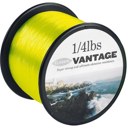 Fladen Vantage Pro 1/4Lb Spool Of Fishing Line - Yellow Fluorescent 15Lbs 952M 0.35mm 