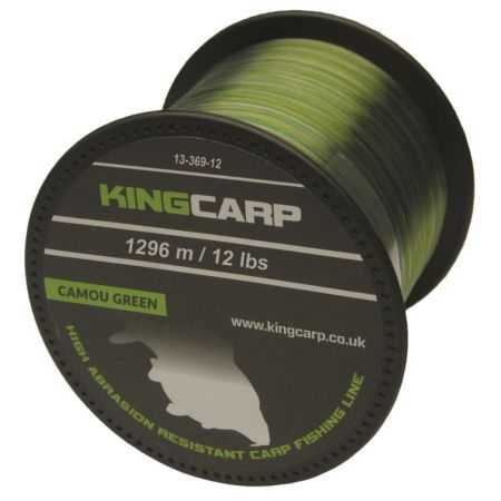 Kingcarp Camou Green Carp Fishing Line - 0.30Mm 12Lbs 1296M 