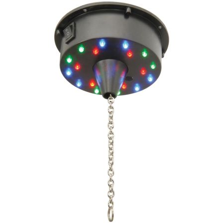 Battery operated LED mirror ball motor