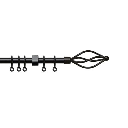 16-19mm 170-300cm Crown Extendable Pole Black