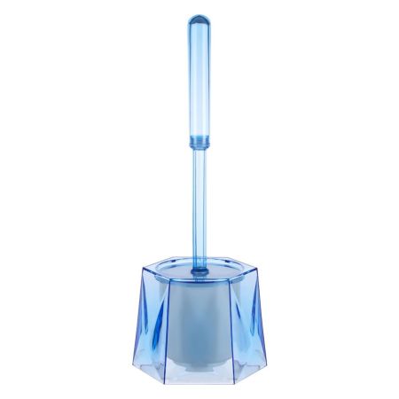 Dow Blue Acrylic Toilet Brush Holder