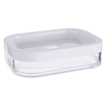 Ando White Acrylic Soap Dish