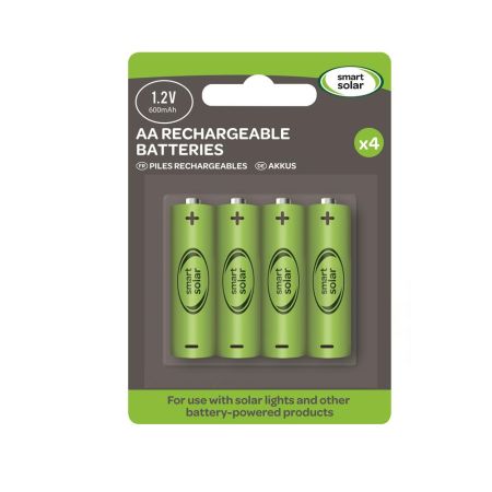 Rechargeable AA 1.2V Ni-MH 600mAh Battery 4 pack