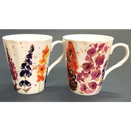 Flower Spikes Heritage Bone China Mug