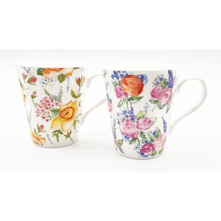 Rose Bouquet Heritage Bone China Mug