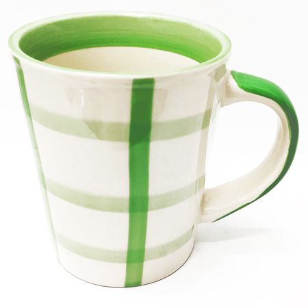 Flamenco Gingham Green Mug