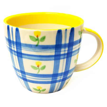 Porto Gingham Floral Mug