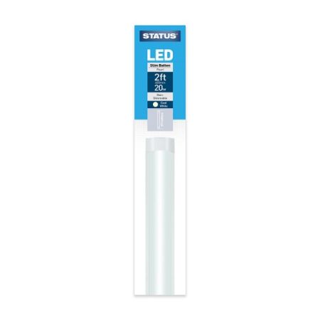 Status 20w LED Slim Line Batten Cool White Bulb 2ft