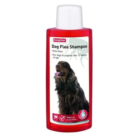 Beaphar Dog Flea Shampoo - Red Pyrethrum - 250ml