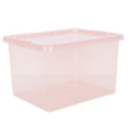 Wham 37L Crystal Box & Lid Tint Pink