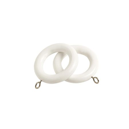 28mm Victory Wood Rings Pk 6 White