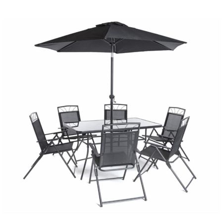 8pc New Memphis Steel Dining