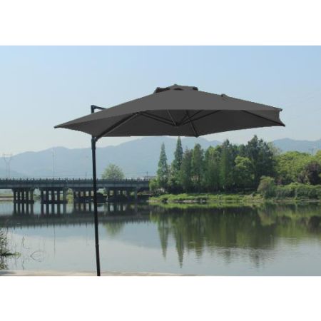 3m Cantilever Parasol - Grey