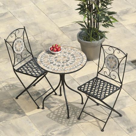 Algiers 60cm Mosaic Bistro Set