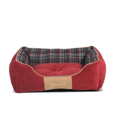 Scruffs Highland Box Bed - Red - Medium