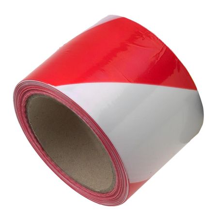 75Mm Red White Barrier Tape