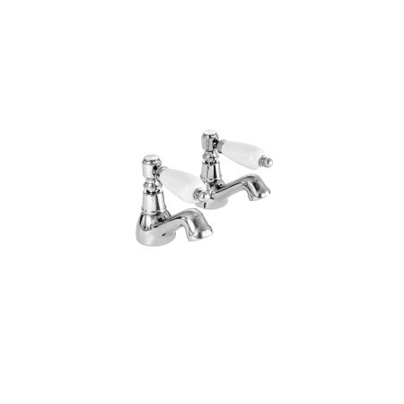 Georgian Bathroom Basin Taps - Chrome