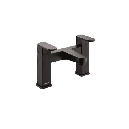 Amio Bathroom Bath Filler Taps - Matte Black