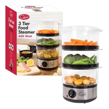 3-Layer Compact Food Steamer