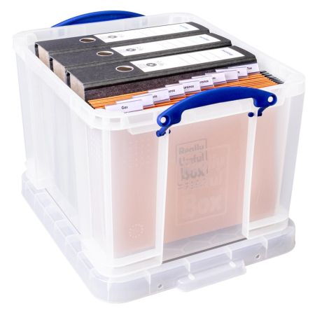 Really Useful Plastic Storage Box 35 Litre Clear