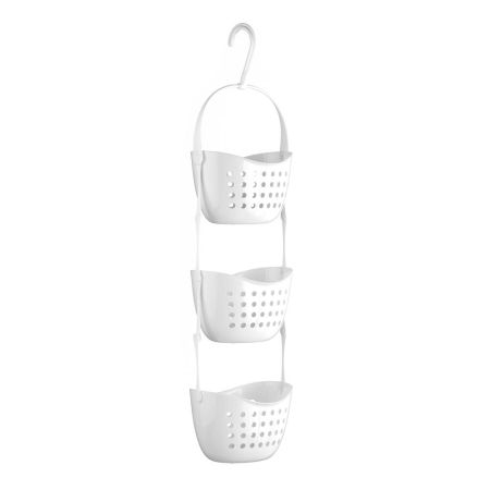 3 Tier White Shower Caddy