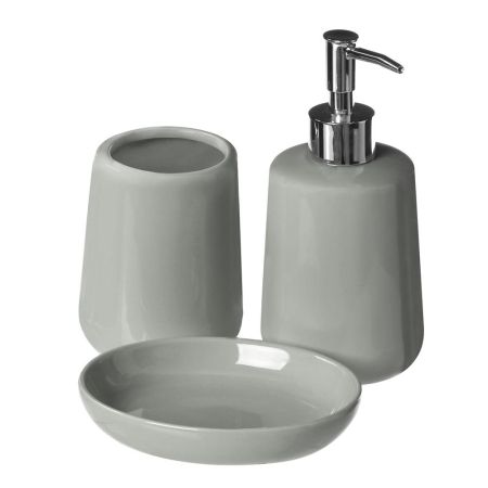 Moon Grey 3 Piece Bathroom Set