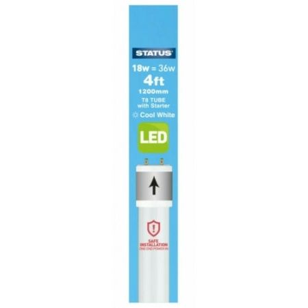 Status 18w LED T8 Tube 4ft