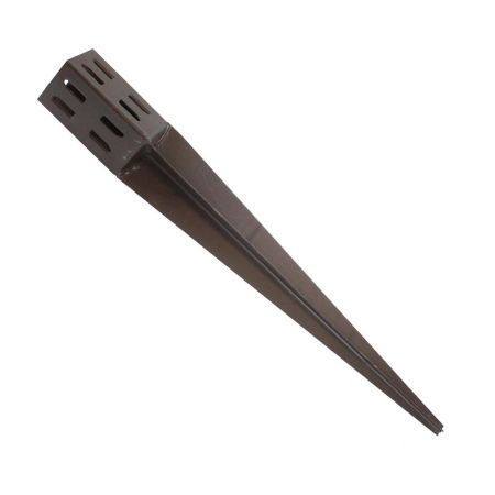 Fence Post Holder Brown Hold Down 75X600Mm