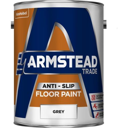 Armstead Trade Anti-Slip Floor Paint 5L Grey Paint