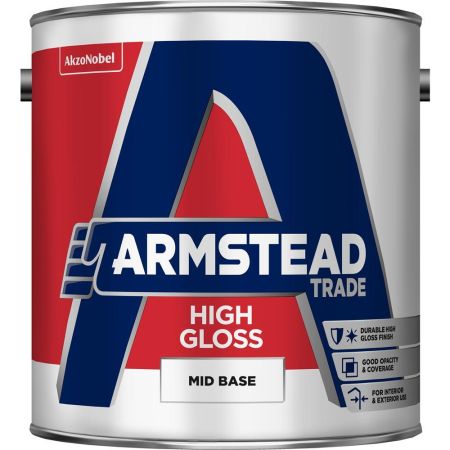 Armstead Trade High Gloss 2.5L Mid Base Paint