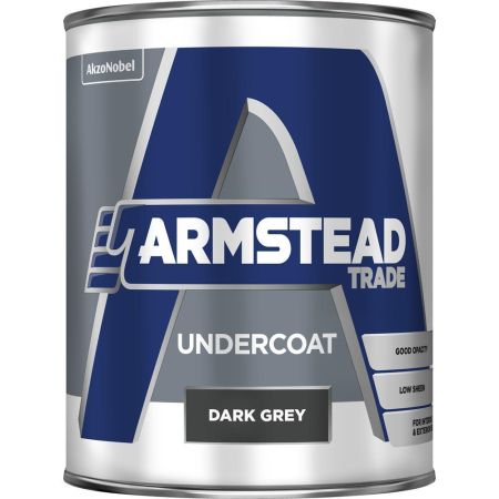 Armstead Trade Undercoat 1L Dark Grey Paint